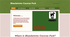 Desktop Screenshot of blanchetowncaravanpark.com