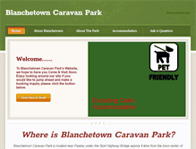 Tablet Screenshot of blanchetowncaravanpark.com
